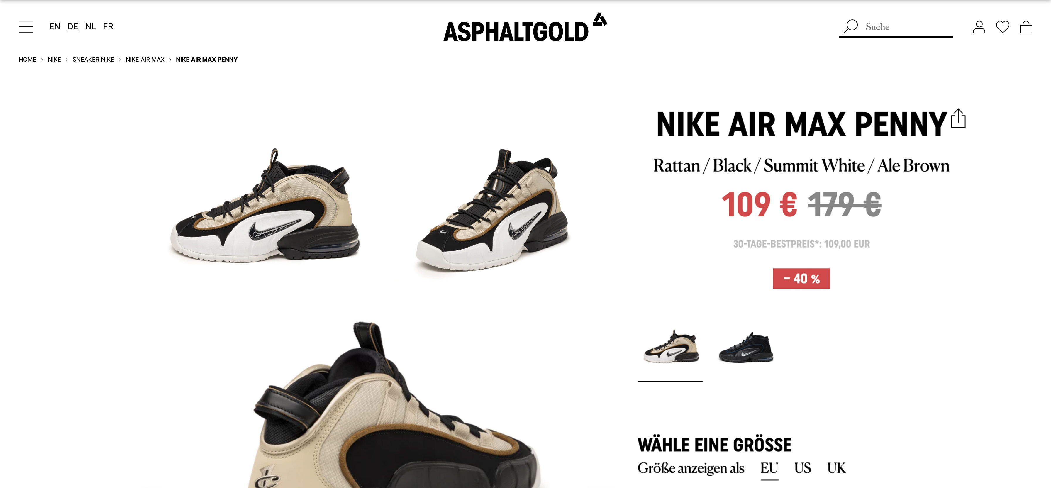 Shopify-Händler wie Asphaltgold nutzen den Best Price Indicator