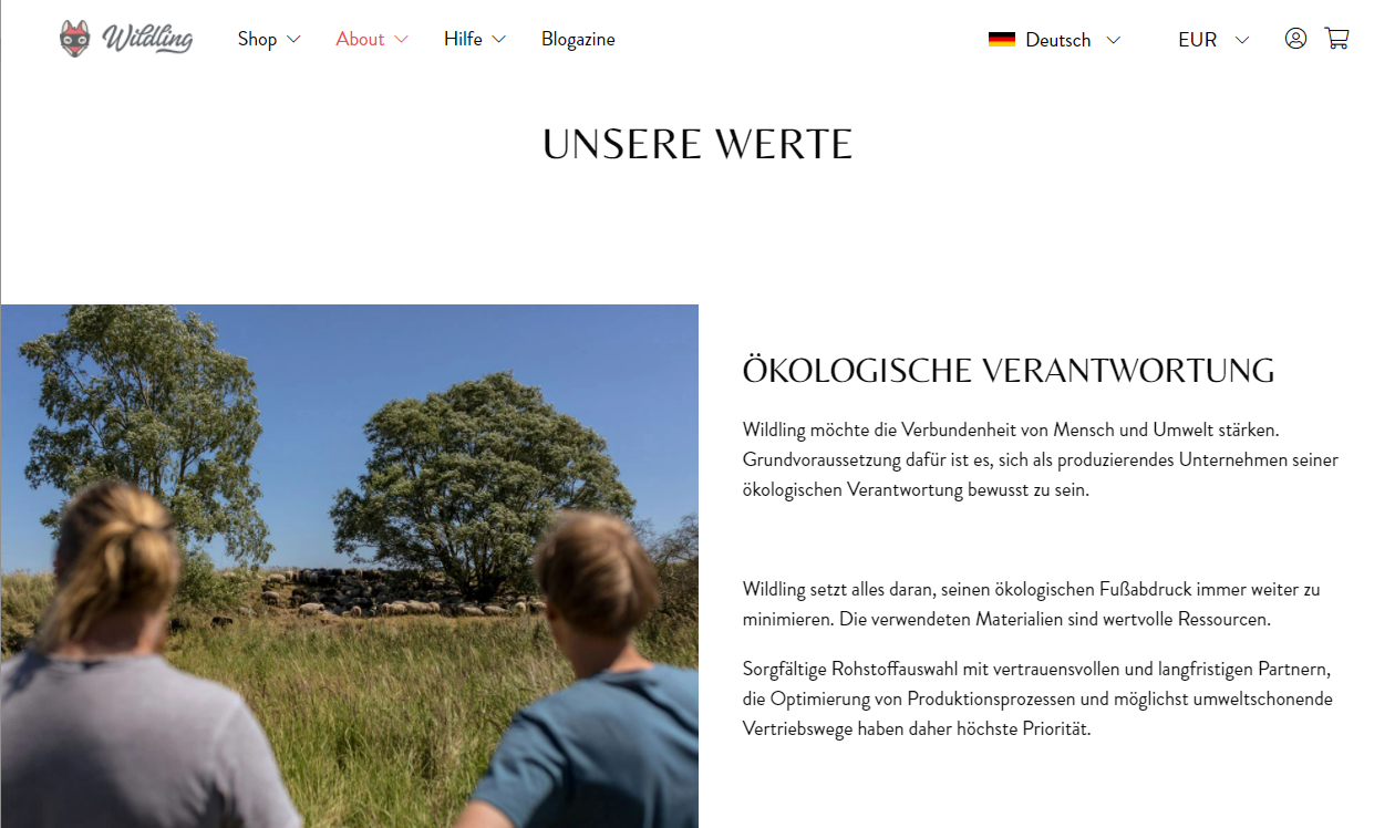 JoyBräu zeigt seine nachhaltige Versandart im Footer | Latori