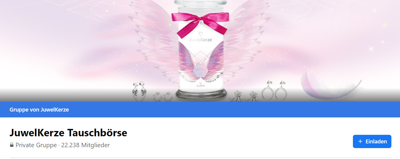 JuwelKerze/ JewelCandle has over 118,000 followers on Instagram, over 450,000 fans on Facebook and more than 22,000 members in their own Facebook swap group