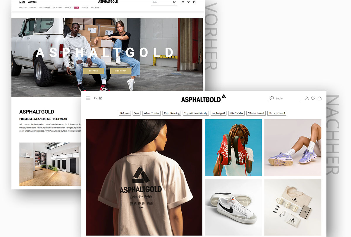 Beim Redesign von Asphaltgold wurde der Fokus auf die Zielgruppe gelegt und mit auffälligen Visuals gearbeitet | Latori